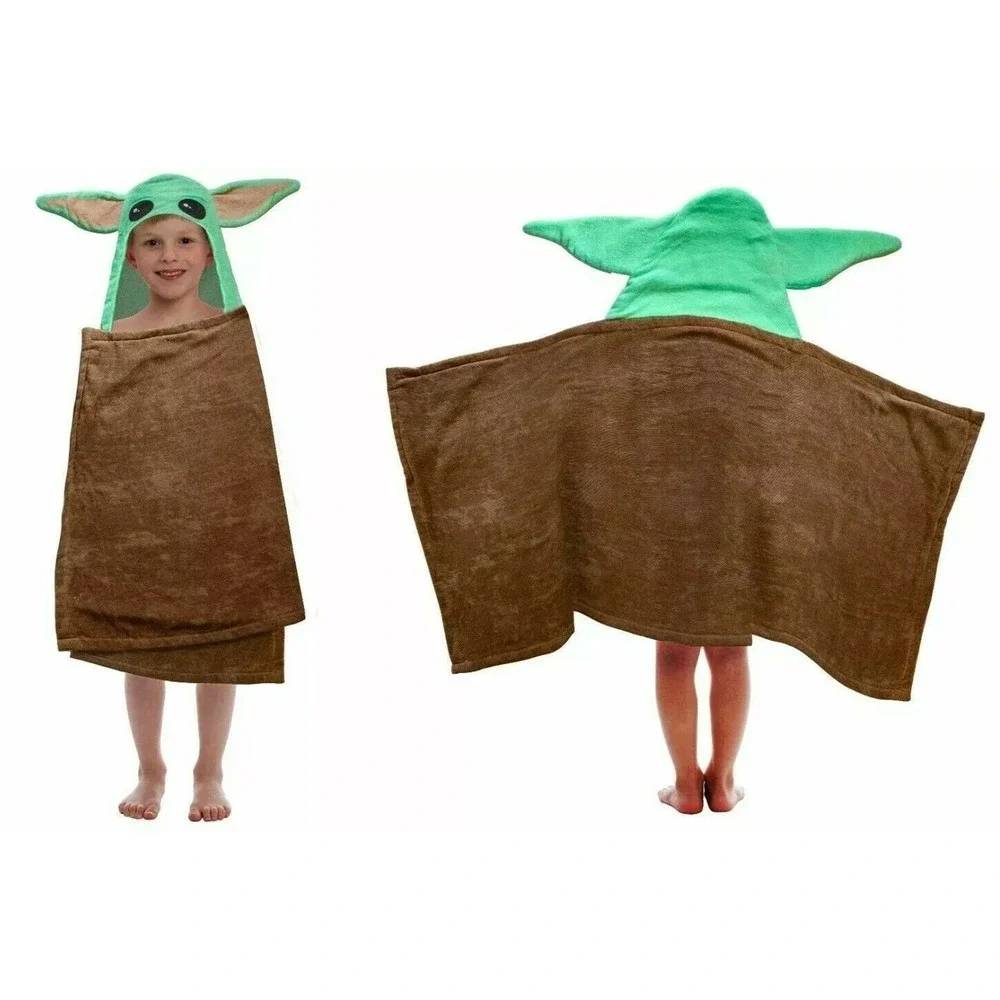 STAR WARS BABY YODA The Child HOODED BATH TOWEL with EARS, FUN GIFT!‎
